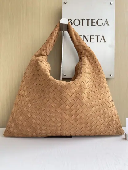 Replica Bottega Veneta Suede Large Hop Brown Shoulder Bag #3687