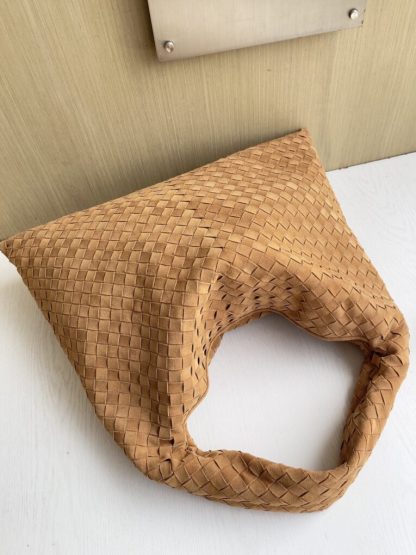  Bottega Veneta Suede Large Hop Brown Shoulder Bag #3687 - Image 5
