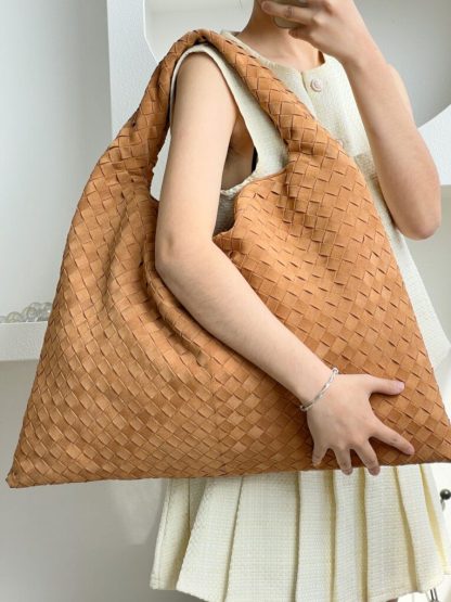  Bottega Veneta Suede Large Hop Brown Shoulder Bag #3687 - Image 2