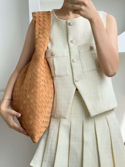  Bottega Veneta Suede Large Hop Brown Shoulder Bag #3687 - Image 3
