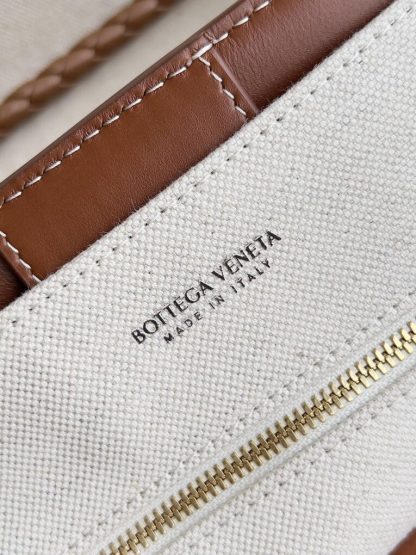  Bottega Veneta Canvas Large Andiamo Tote Bag Top handle bag #3653 - Image 5
