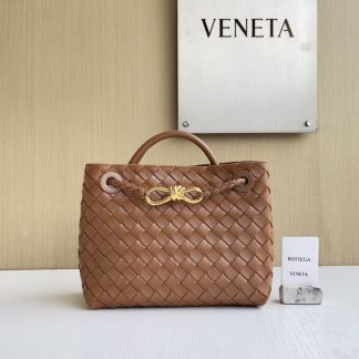 Replica Bottega Veneta Small Andiamo Tote Bag Top handle bag Dark praline #3647