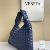  Bottega Veneta Small Hop Shoulder bag with Intrecciato craftsmanship in leather and denim #3655 - Image 3