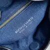  Bottega Veneta Small Hop Shoulder bag with Intrecciato craftsmanship in leather and denim #3655 - Image 2