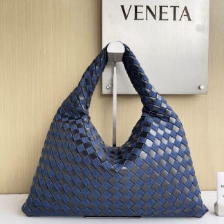 Replica Bottega Veneta Small Hop Shoulder bag with Intrecciato craftsmanship in leather and denim #3655