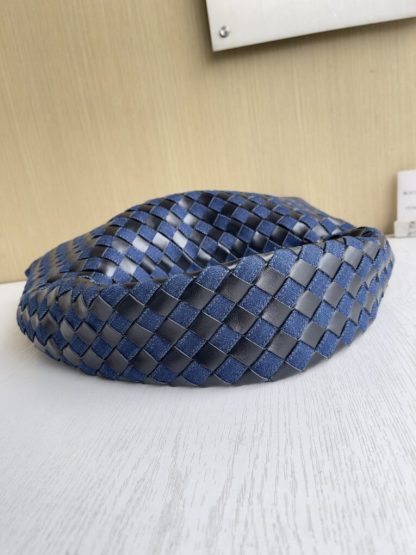  Bottega Veneta Small Hop Shoulder bag with Intrecciato craftsmanship in leather and denim #3655 - Image 6