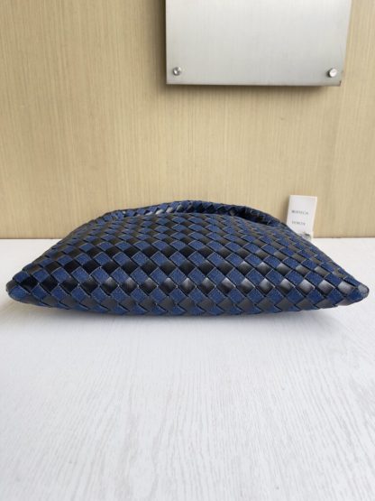  Bottega Veneta Small Hop Shoulder bag with Intrecciato craftsmanship in leather and denim #3655 - Image 8