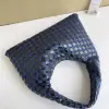  Bottega Veneta Small Hop Shoulder bag with Intrecciato craftsmanship in leather and denim #3655 - Image 9