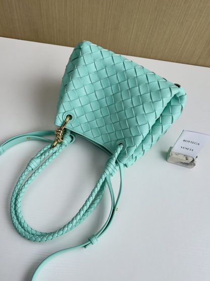  Bottega Veneta Small Parachute Shoulder Bag 796596 Green oasis #3715 - Image 14