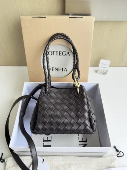  Bottega Veneta Small Parachute Shoulder Bag 796596 Fondant #3714 - Image 2