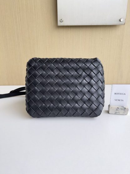  Bottega Veneta Small Parachute Shoulder Bag 796596 Black #3712 - Image 9