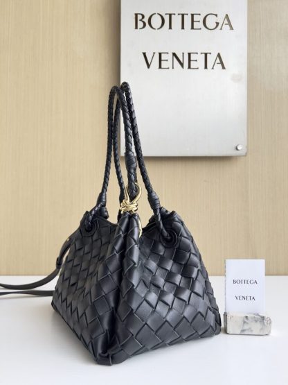  Bottega Veneta Small Parachute Shoulder Bag 796596 Black #3712 - Image 15