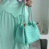  Bottega Veneta Small Parachute Shoulder Bag 796596 Green oasis #3715 - Image 2