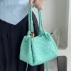  Bottega Veneta Small Parachute Shoulder Bag 796596 Green oasis #3715 - Image 5