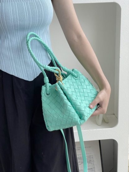  Bottega Veneta Small Parachute Shoulder Bag 796596 Green oasis #3715 - Image 6