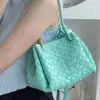  Bottega Veneta Small Parachute Shoulder Bag 796596 Green oasis #3715 - Image 3