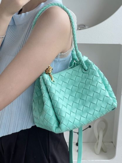 Bottega Veneta Small Parachute Shoulder Bag 796596 Green oasis #3715 - Image 3