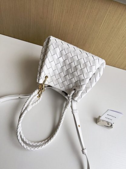  Bottega Veneta Small Parachute Shoulder Bag 796596 Sea salt #3713 - Image 9