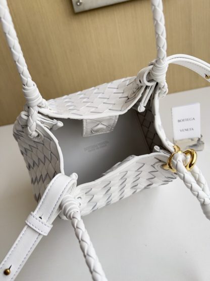  Bottega Veneta Small Parachute Shoulder Bag 796596 Sea salt #3713 - Image 4