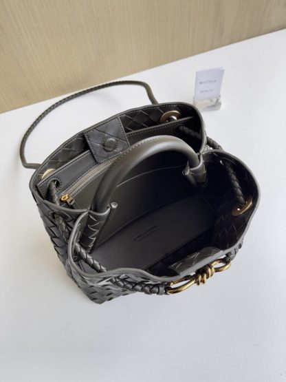  Bottega Veneta Small Andiamo Tote Bag Top handle bag Kaki #3651 - Image 5