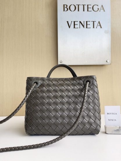  Bottega Veneta Small Andiamo Tote Bag Top handle bag Kaki #3651 - Image 6
