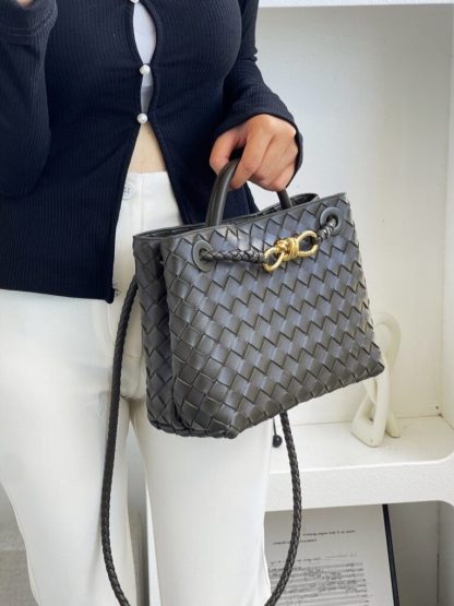  Bottega Veneta Small Andiamo Tote Bag Top handle bag Fondant #3646 - Image 4