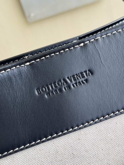  Bottega Veneta Canvas Large Andiamo Tote Bag Black with Canvas #3654 - Image 5
