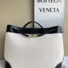  Bottega Veneta Canvas Large Andiamo Tote Bag Black with Canvas #3654 - Image 10