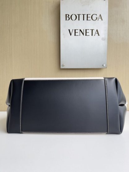  Bottega Veneta Canvas Large Andiamo Tote Bag Black with Canvas #3654 - Image 13