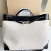 Replica Bottega Veneta Canvas Large Andiamo Tote Bag Black with Canvas #3654