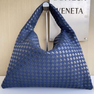 Replica Bottega Veneta Large Hop Shoulder bag with Intrecciato craftsmanship in leather and denim #3656