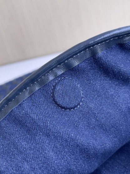  Bottega Veneta Large Hop Shoulder bag with Intrecciato craftsmanship in leather and denim #3656 - Image 11