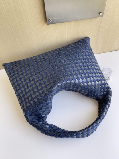  Bottega Veneta Large Hop Shoulder bag with Intrecciato craftsmanship in leather and denim #3656 - Image 12