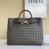 Replica Bottega Veneta Medium Andiamo Tote Bag Top handle bag Kaki #3639