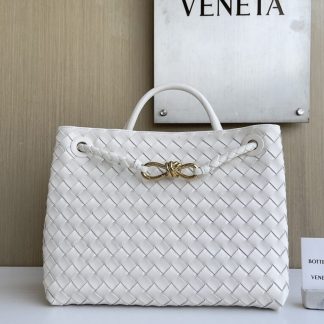 Replica Bottega Veneta Medium Andiamo Tote Bag Top handle bag Sea salt #3642