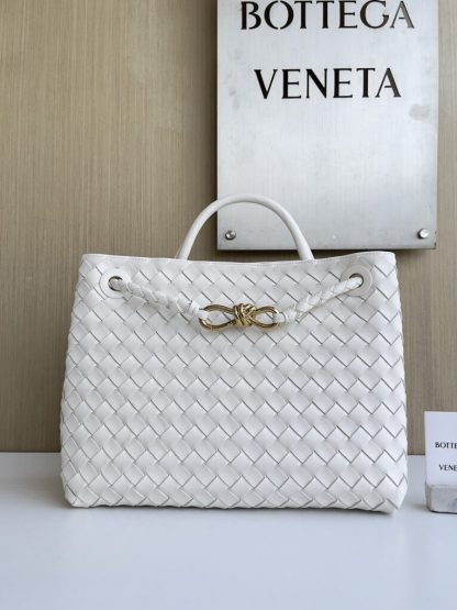 Replica Bottega Veneta Medium Andiamo Tote Bag Top handle bag Sea salt #3642