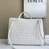  Bottega Veneta Medium Andiamo Tote Bag Top handle bag Sea salt #3642 - Image 8