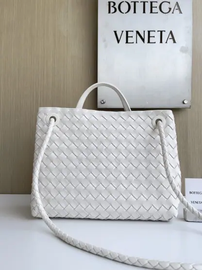  Bottega Veneta Medium Andiamo Tote Bag Top handle bag Sea salt #3642 - Image 8