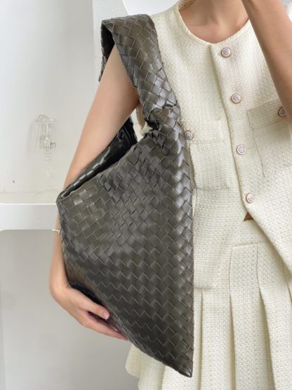  Bottega Veneta Large Hop Kaki Shoulder Bag #3685 - Image 4