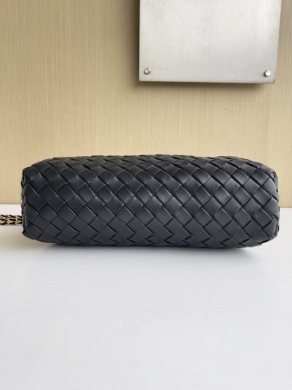  Bottega Veneta Teen Lauren 1980 With Chain Bag Black #3711 - Image 10