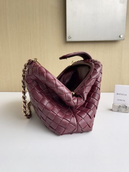  Bottega Veneta Teen Lauren 1980 With Chain Bag Barolo #3709 - Image 5