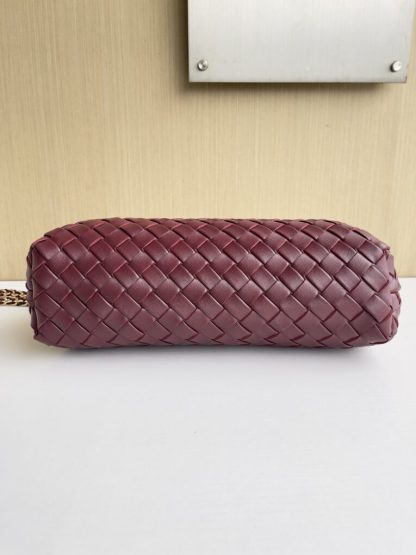  Bottega Veneta Teen Lauren 1980 With Chain Bag Barolo #3709 - Image 8