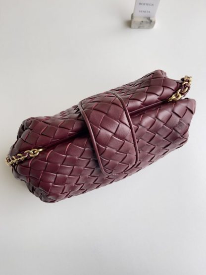 Bottega Veneta Teen Lauren 1980 With Chain Bag Barolo #3709 - Image 9