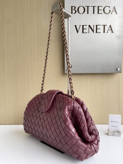  Bottega Veneta Teen Lauren 1980 With Chain Bag Barolo #3709 - Image 10