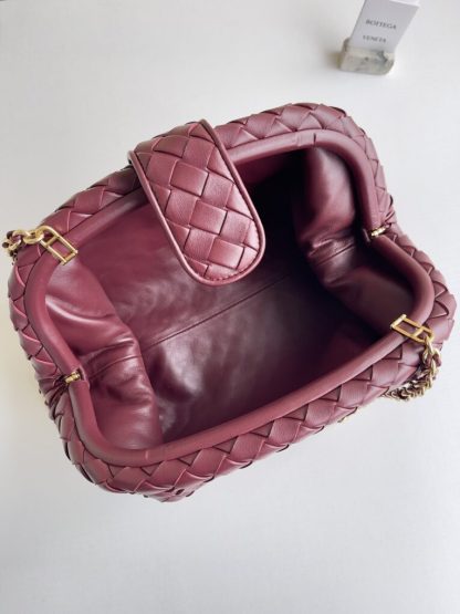  Bottega Veneta Teen Lauren 1980 With Chain Bag Barolo #3709 - Image 3