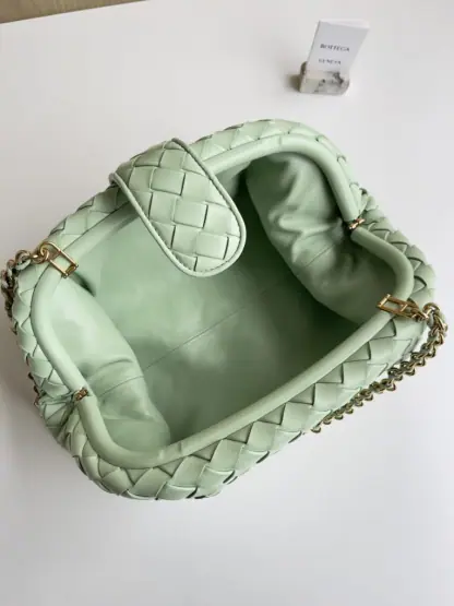  Bottega Veneta Teen Lauren 1980 With Chain Bag Fresh mint #3710 - Image 2