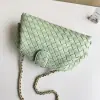  Bottega Veneta Teen Lauren 1980 With Chain Bag Fresh mint #3710 - Image 4