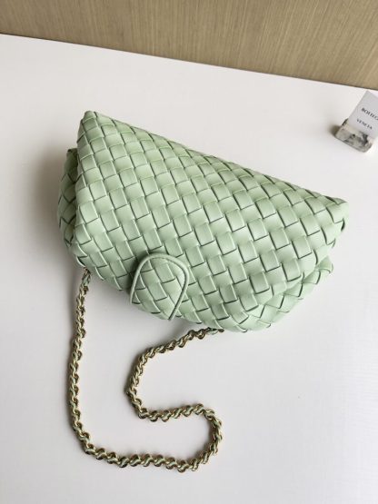  Bottega Veneta Teen Lauren 1980 With Chain Bag Fresh mint #3710 - Image 4