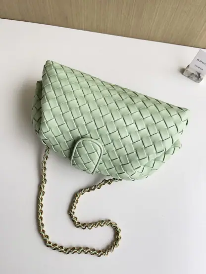  Bottega Veneta Teen Lauren 1980 With Chain Bag Fresh mint #3710 - Image 4