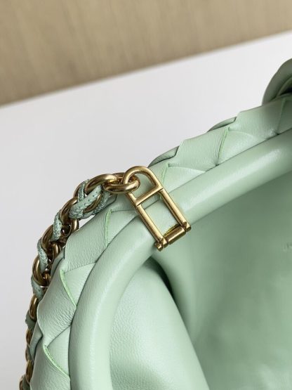  Bottega Veneta Teen Lauren 1980 With Chain Bag Fresh mint #3710 - Image 9
